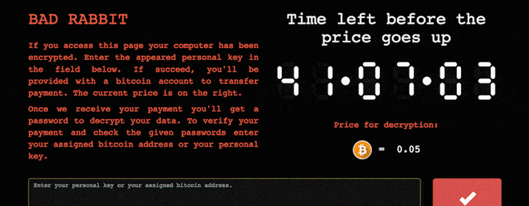 Bad Rabbit ransomware: A new variant of Petya is spreading