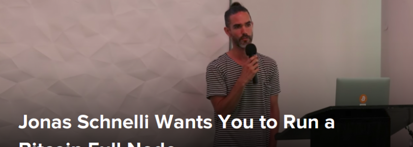 Jonas Schnelli Wants You to Run a Bitcoin Full Node