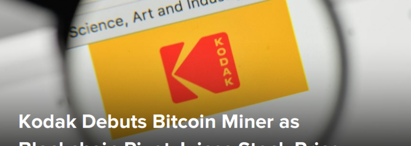 Kodak Debuts Bitcoin Miner as Blockchain Pivot Juices Stock Price