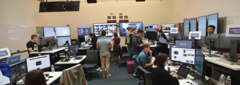 Take a VideoTour of Facebook’s 20-Person US Election Security War Room
