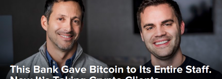 NYC-based Quontic Bank Gave Bitcoin to Its Entire Staff, Focuses on Crypto Clients